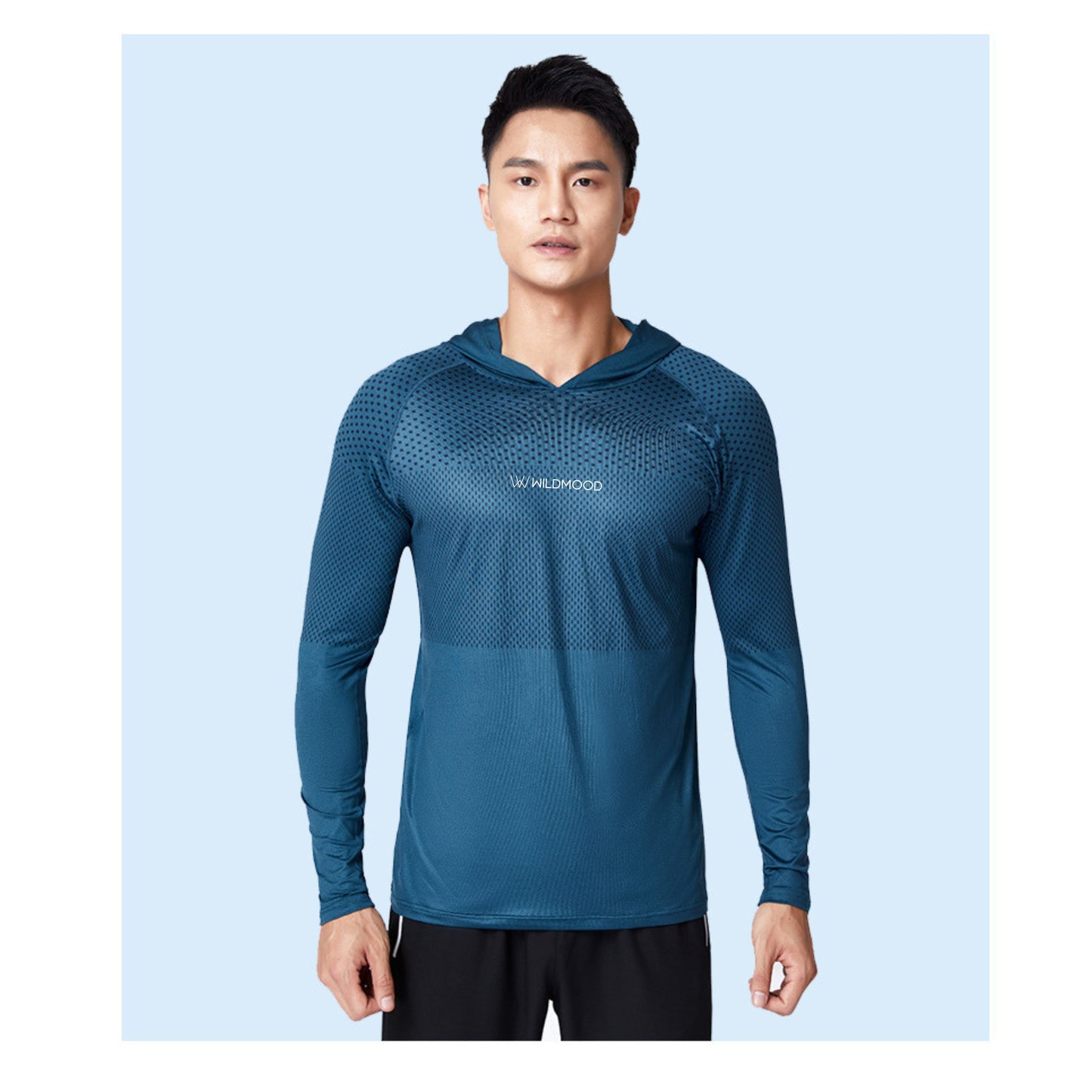 Wildmood Long Sleeve Gym-Hoodie