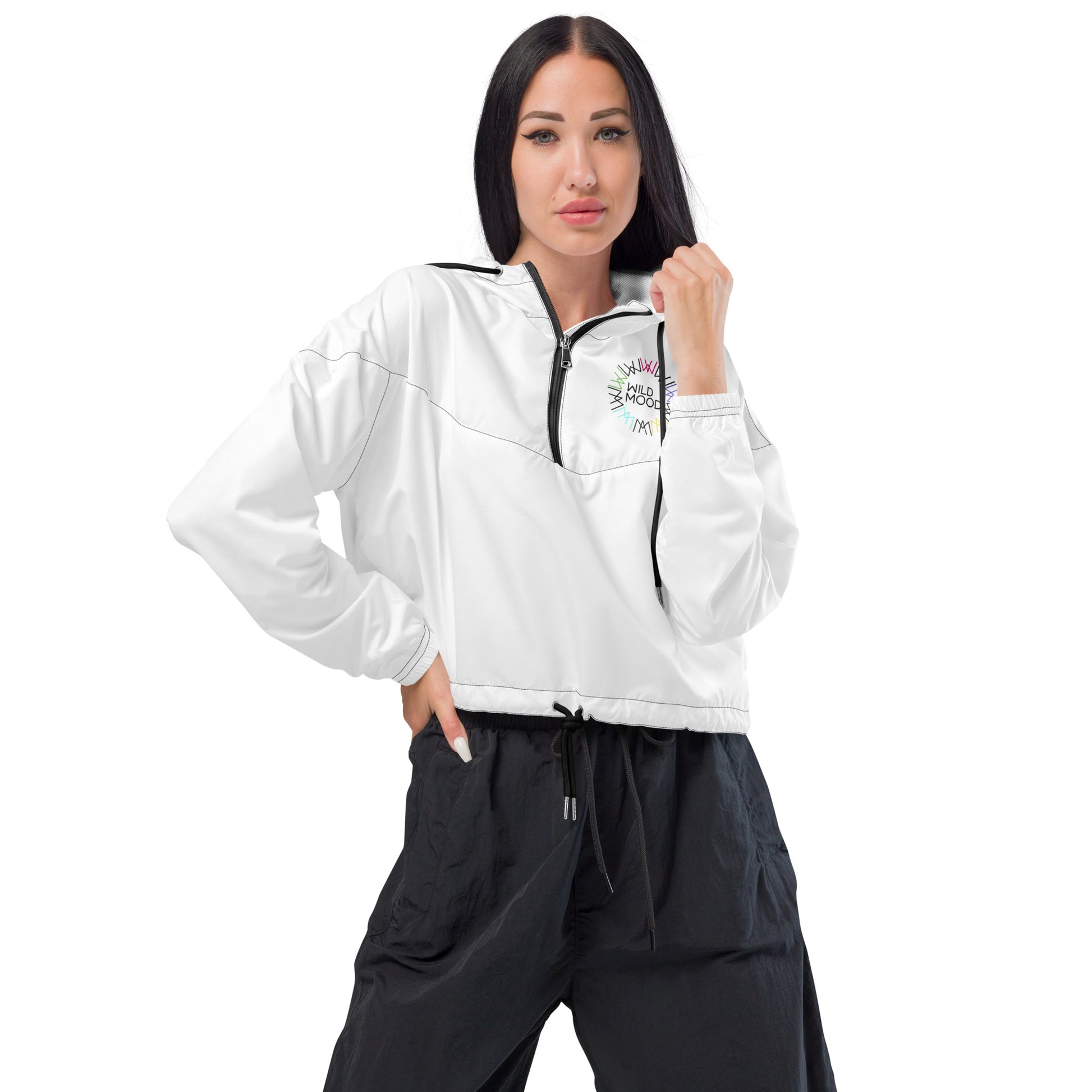 Wildmood Women’s Cropped Windbreaker | FITNESS APPERAL - ACTIVEWEAR |