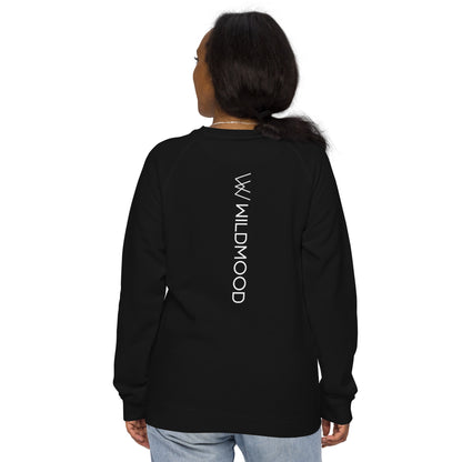 Wildmood Round Logo Unisex Organic Raglan Sweatshirt